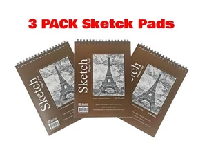 Almohadilla de papel para libro de bocetos de 3 piezas 50 hojas 6""x8"" cuaderno de dibujo suministro de arte cuaderno de suministro - Imagen 1 de 6