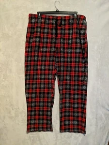 Saddlebred Men's Lounge Pajama PJ Pants XXL Red Plaid  #M2065 - Picture 1 of 6