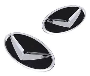 Front Grill Rear Trunk V Eagle Emblem Badge 2p For 08 09 10 11 12 13 Kia Soul - Foto 1 di 5
