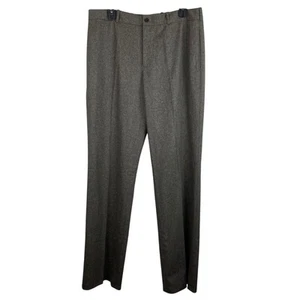 Ralph Lauren Blue Label Size 12 Gray Wool Blend Straight Leg Pants Career Luxe - Picture 1 of 6