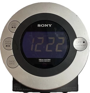 Sony ICF-C7iP Dream Machine AM/FM Radio/CD/Aux Alarm Clock Tested & Works! - Picture 1 of 8