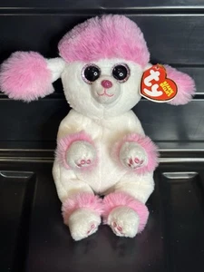 TY Beanie Baby (Beanie Bellies) - HERZ der Valentinstag Pudel Hund (6 Zoll) - Bild 1 von 2