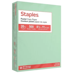 MyOfficeInnovations Pastel Colored Copy Paper 8 1/2" x 11" Green 500/Ream - Picture 1 of 5