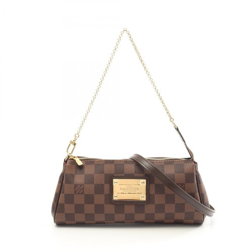 LOUIS VUITTON（LV） Borsa a tracolla Louis Vuitton Eva N55213 tela damier marrone Ebene usata donna