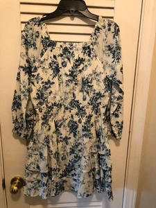 Gap x LoveShackFancy Girl’s Blue Floral Mini Dress XL - Picture 1 of 3