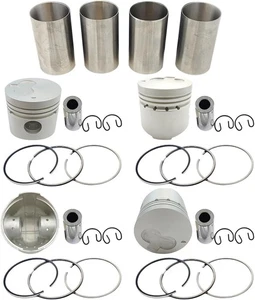 All-new For 4PCS K4E Piston + Piston Rings STD With Cylinder liner half-finished - Picture 1 of 1
