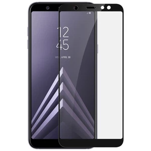 Film pour Samsung Galaxy A6 Plus Protection Ecran Verre Trempé contour Noir - Photo 1 sur 6