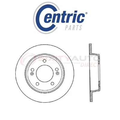 Centric C-TEK Disc Brake Rotor for 2014-2017 Kia Forte 1.8L 2.0L L4 - Kit fg Foto 1 de 4