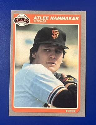 1985 Fleer Baseball Atlee Hammaker San Francisco Giants #608 - Image 1 of 2