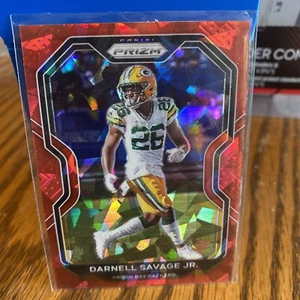 DARNELL SAVAGE JR 2020 Panini Prizm RED ICE Refractor #209 PACKERS - Picture 1 of 2