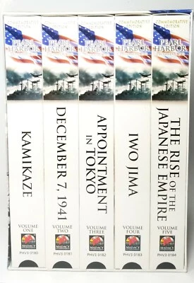 PEARL HARBOR VHS BOXED SET COMMERATIVE EDITION 5 VOLUME HISTORICAL NEW SEALED!   Foto 1 de 4