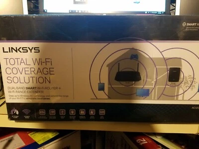 Linksys AC1200 Dual Band Smart WiFi Router & N300 WiFi Range Extender Brand New - Image 1 of 4