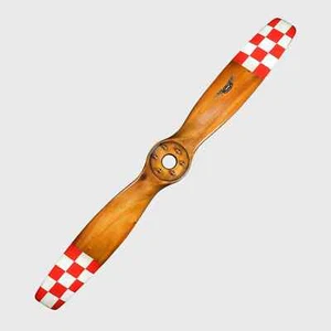 Flottorp Red Checkered Flag WWI Wood Propeller 43" Airplane Aviation Decor New - Picture 1 of 3