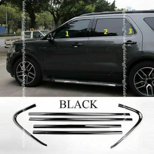 For Ford Explorer 2011-2019 gloss black Car Bottom Window Frame Sill Trim Cover - Picture 1 of 8