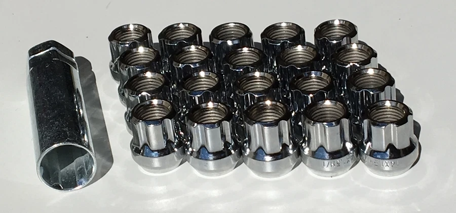 Tuercas de afinador de ranura de extremo abierto 12x1,5 llantas Honda Civic Acura Toyota Scion 20 Foto 1 de 1