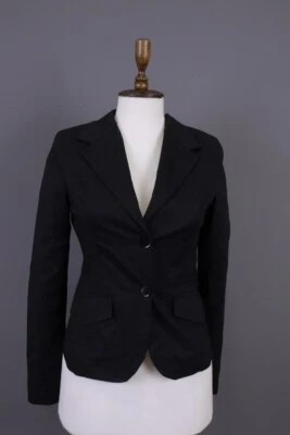 Chaqueta Blazer ROMEO GIGLI Negra Dos Botones Ligera Talla 16/M Foto 1 de 4