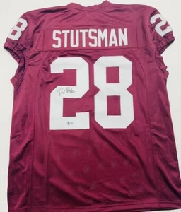 DANNY STUTSMAN SIGNED CUSTOM GAME CUT JERSEY OKLAHOMA SOONERS AUTOGRAPH BAS J324 - Picture 1 of 3