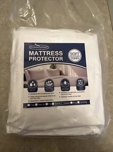 Waterproof Mattress Protector Breathable Noiseless Mattress Cover Pad, Sealed - Picture 1 of 3