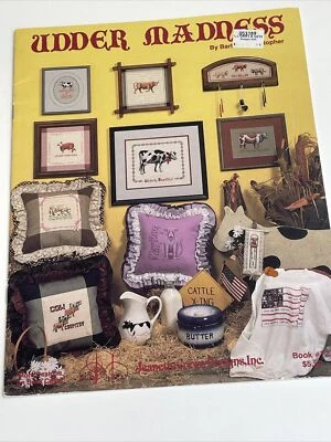 Jeanette Crews Udder Madness Cows Cross Stitch Pattern - Image 1 of 4