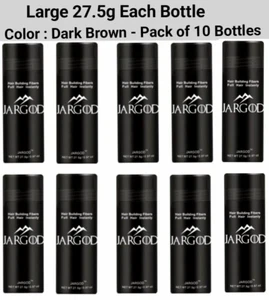 Hair Building Fibers Hair Loss Concealer Dark BrownLarge 27.5g Ten Bottle-JARGOD - Picture 1 of 1