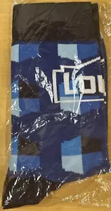 “LOWE’S” Home Improvement Store-Blue/Black/White Logo Socks-NIP (1 PR.) - Picture 1 of 5