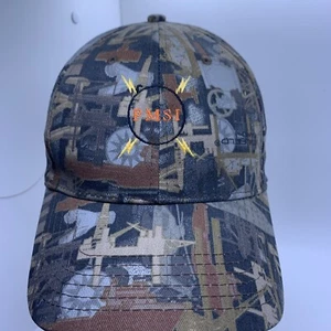 Oilfield Camo Cap - Camouflage Hat Cap Adjustable Embroidered With PMSI - Picture 1 of 8