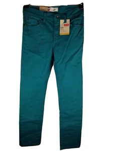 Levis 510 Skinny Jeans Boys 14 Regular Slim Fit 27x27 Shaded Spruce Green NWT - Picture 1 of 9