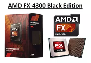AMD FX-4300 Black Edition Quad Core Processor 3.8GHz, Socket AM3+, 95Watt CPU - Picture 1 of 5