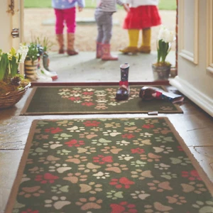 Hug Rug (Paws For Love) Dirt Trapper Door Mat & Runner Machine Washable - Picture 1 of 7