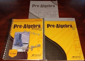 Abeka 8th Grade Pre Algebra solution key & teacher key Lot of books FB281 - Imagen 1 de 4