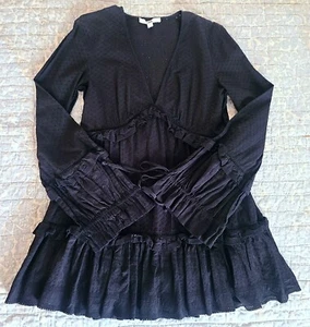 Jonathan Simkhai schwarzes Kleid mit Ösen (Mangel) - Bild 1 von 13