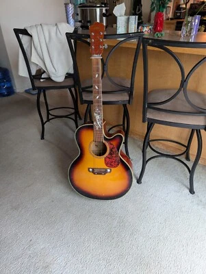 Guitarra eléctrica acústica Galveston con nácar Foto 1 de 4