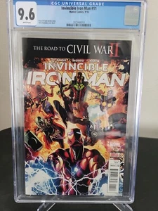 INVINCIBLE IRON MAN #11 CGC 9.6 GRADED 3RD APPEARANCE RIRI WILLIAMS IRONHEART - Picture 1 of 1