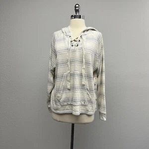 NWT Billabong Women's Along Side 2 Hoodie Cool Whip Size S - Picture 1 of 8