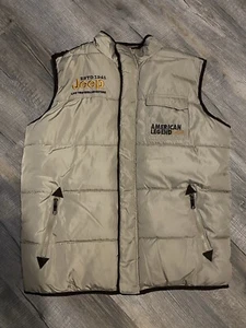 Chaleco acolchado Jeep para hombre colección clásica EG abotonable cremallera completa marrón tostado - Imagen 1 de 9