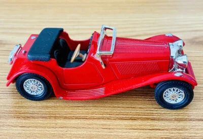 Matchbox Models of Yesteryear Y1-G Jaguar SS100 Red Die Cast Toy Car 1990 4” - Image 1 of 4