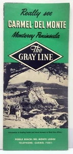 1950's Gray Line Bus Tours Brochure for Caremel Del Monte Monterey CA Peninsula - Picture 1 of 3
