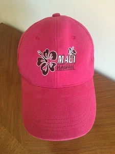 Maui Hawaii Pink Baseball Cap Adjustable - Picture 1 of 6