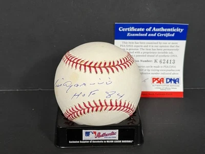 Luis Aparicio Orioles White Sox Signed MLB Baseball HOF 84 Imperfect PSA DNA - Image 1 of 3