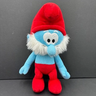 Smurfs Papa Smurf 12” Beanie Plush Stuffed Animal Toy from Nanco 2011 Beard - Image 1 of 4