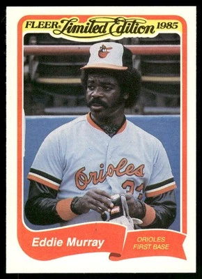 Eddie Murray 1985 Fleer Limited Edition  Orioles #23 Near Mint or Better - Image 1 of 2