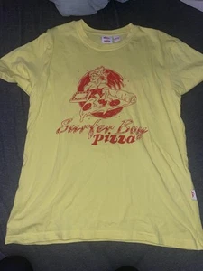  Stranger Things x Quicksilver Tshirt Adult S  Surfer Boy Pizza Graphic - Picture 1 of 3