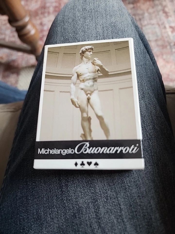 Michelangelo Buonarroti David Playing Cards - Made In Italy - imaginArts - Image 1 of 4