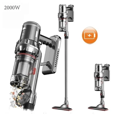 ASPIRAPOLVERE SCOPA RICARICABILE SENZA FILO SACCO VERTICALE 2000 WATT PAVIMENTI - Immagine 1 di 4
