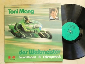Toni Mang Der Weltmeister Sound-Report & Fahrerportrait 70s Vinyl LP Motorcycle - Picture 1 of 7