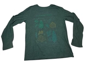 Cat & Jack Forest Green Long Sleeve Graphic Tee Size Youth Med 8/10 - Picture 1 of 9