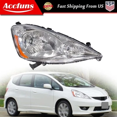 Chrome Halogen Headlight For Honda Fit Sport 2009-2011 Assembly Right/RH Side - Image 1 of 4