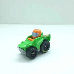 Little People Hot Wheels Spiral Stunt Speedway Car Green  - Picture 1 of 3
