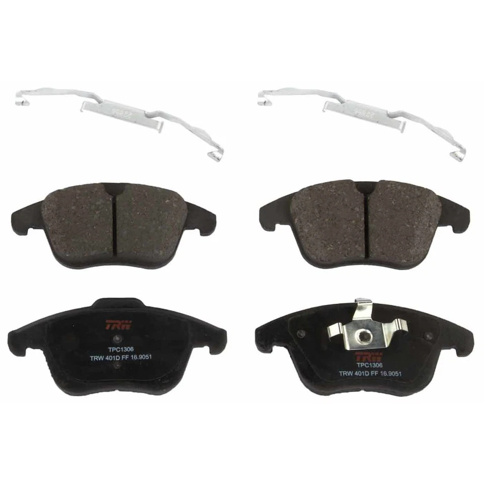 Conjuntos de pastilhas de freio TXH1306 TRW conjunto de 2 rodas dianteiras para Volvo S60 V60 S80 XC70 LR2 V70 - Imagem 1 de 1