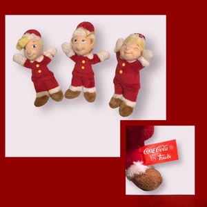 Elfi Folletti di Natale Coca-Cola By Trudi Mini Peluche Apprendibili 2003,H 12cm - Imagen 1 de 19